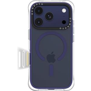 ORNARTO Air Case for iPhone 17 Pro Max Clear | Military-Grade Drop Protection | Camera Control Button | Compatible with MagSafe | Built-in Air Phone Cover - Deep Blue