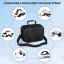 Large Carrying Case for Meta Quest 3, Hard Travel Case Compatible with BOBOVR S3 Pro/KIWI Design Battery Head Strap, Oculus Quest 3 Controller and Accessory, Hard Shell and Soft Lining Travel Bag