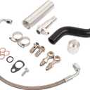 Oil Feed & Return Line Kit Replacment for Mini Cooper S JCW R55 R56 R57 R58 R59 R60 1.6L 2007-13 hatchback, 2009-15 convertible, 2008-14 clubman # 11657600890 11657565912 020-0201A