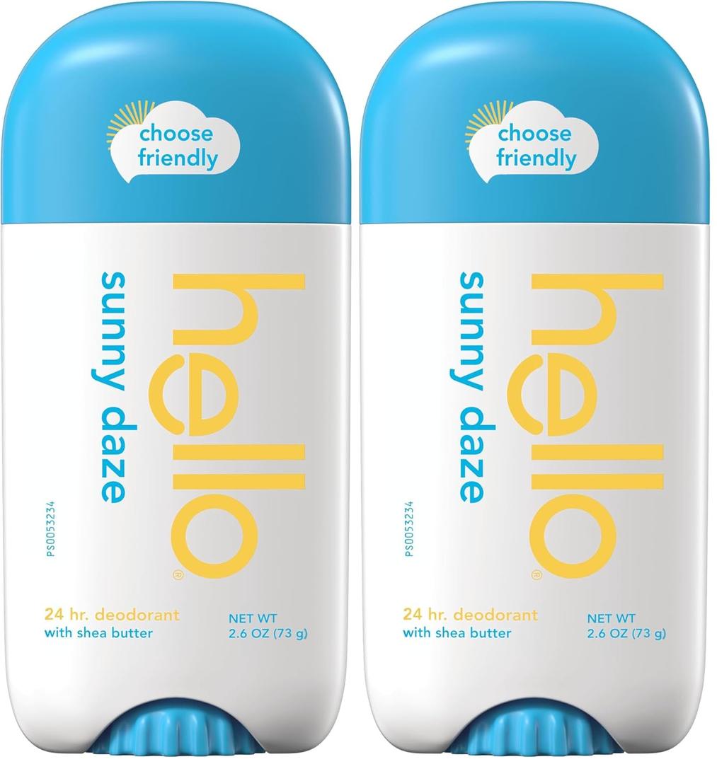 HELLO SUNNY DAZE DEODORANT 2.6 OZ (Pack of 2)