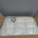 IBUYKE Small 12" H Footrest Stool, Square PU Foot Stool with Metal X-Leg, Multi-Use as Small Side Table, Step Stool for Living Room, Bedroom, Entryway, Office, White WBD012W