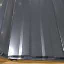 5.05 ft Corrugated Roof Panel Gauge Galvanized Steel Metal Roofing Sheet Gray Finish (8 Pack)