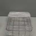 Socks Underwear Drawer Organzier Dividers, 16 Compartment Removable Divided Plastic Storage Bin with Lid, Storage Organizer for Scarves Ties Bras, Clear Dresser Drawer Organizers (Large-16 Grids)