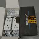 BESTTEN 20 Pack 20 Amp Decor Wall Receptacle Outlet, 20A Tamper-Resistant (TR) Electrical Outlet with Wallplate, Residential and Commercial Use, UL Listed, White