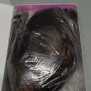 Lativ Brown Wigs with Bangs Bob Curly Wavy Highlight Hair with Dark Roots Short Wig for Women Natural Synthetic Fiber Shoulder Length for Cosplay Daily Use