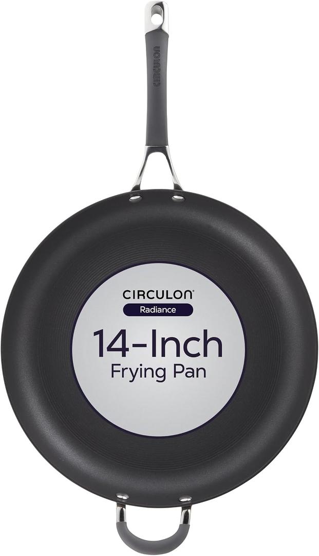 Circulon Radiance Hard Anodized Nonstick Frying Pan, 14 Inch Skillet, 83906