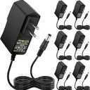 Facmogu 12V 1A Power Supply Adapters(6 Pack), AC/DC Low Voltage Transformers Converter, AC 100-240V to DC 12V 1A Wall Adapter for LED Strip Light, Router, Power Cord with 5.5x2.5mm and 5.5x2.1mm Tips