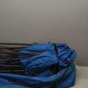 Double Camping Chairs Padded Loveseat Chair for 2 Person - Heavy Duty Oversized Camping Couch for Adults Outdoor Lawn Beach - Portable Folding Sofa with Cup Holders and Carry Bag, Bright Blue