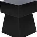 Safavieh Outdoor Zen Black Mushroom Modern Concrete Accent Table