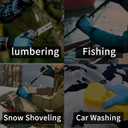 Monster & Master Safety Work Gloves Microfoam Nitrile, Touchscreen with Grip, Ideal for Warehouse, Home, Gardening, Fishing (Large)