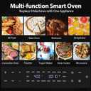 Beelicious 32QT Extra Large Air Fryer, 19-In-1 Air Fryer Toaster Oven Combo with Rotisserie and Dehydrator, Digital Convection Oven Countertop Airfryer Fit 13" Pizza, 6 Accessories, Brownish Black