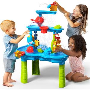 CozyBomB Water Table for Toddlers 3-5 | Outdoor Toys Water Play Table, Magnetic Fishing Toy Game Set, Summer Splash Pond Showers Sand Activity, Sensory Playset Party Birthday Gift Kids Ages 4-8 9-12 CozyBomB Water Table for Toddlers 3-5 | Outdoor Toys Water Play Table, Magnetic Fishing Toy Game Set, Summer Splash Pond Showers Sand Activity, Sensory Playset Party Birthday Gift Kids Ages 4-8 9-12