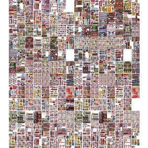 Pack of Random 8 Sheets Car Racing Stickers Motocross Dirt Bike Stickers Decal Sponsored Sticker Brand Logo Motorcycle Truck Bicycle Bike Logo Stickers Fire Flame Tattoo Sign Symbol