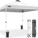 EAGLE PEAK 10x10 Pop Up Canopy Tent Easy Up Canopy Outdoor, White