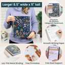 bloom daily planners 2026 Planner (January to December) - 8.5” x 11” Weekly & Monthly Dated Agenda Organizer Book with Stickers & Tabs - Flexible Soft Cover - Garden Party, Navy