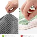 GRANNY SAYS Gray Bathroom Rugs, Absorbent Bath Mats for Bathroom, 24" x 16", Soft Chenille Bath Mat, Small Bath Rugs Non Slip Washable, Quick Dry, Thin, Rug for Tub and Shower (Grey)