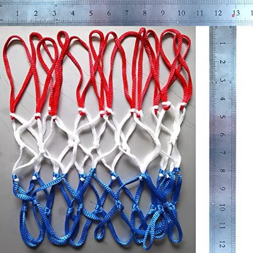 Small Net Replacement for 12 Loops Mini Basketball Hoop, 8"-10.25" Rims, All Weather Anti Whip