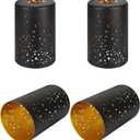 Fixture Replacement Globe Lampshade, Pendant Light Shade Starry Night Straight Cylinder Lampshade with 1-5/8 Inch Fitter Opening, Bottom Diameter 3.5" Height 5.5" Shades for Pendant Lights Wall Lamps