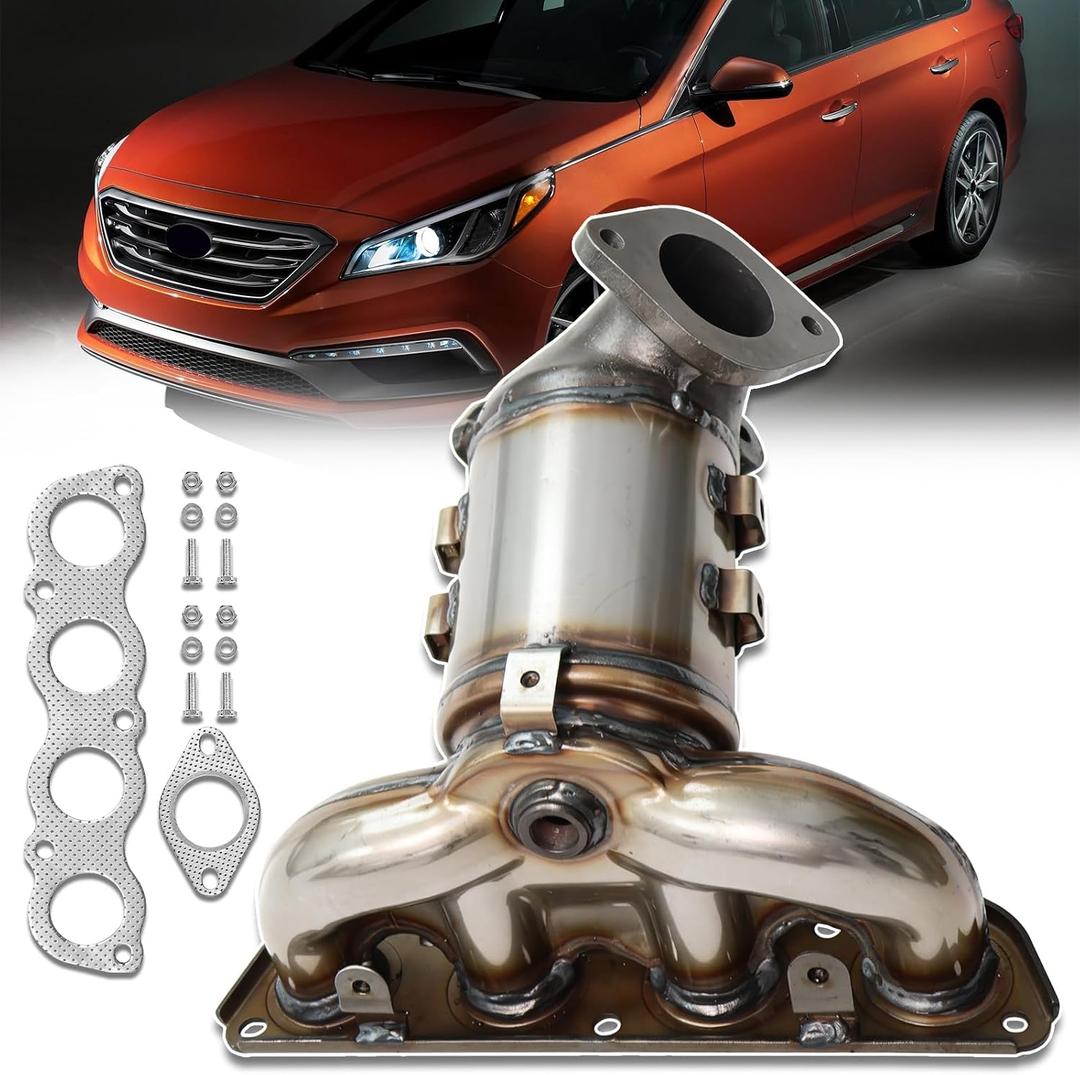Front Catalytic Converter for Hyundai Sonata Hybrid 2016-2017 2.0L, Kia Optima Hybrid EX 2017 2.0L, Kia Optima 2018-2019 2.0L, Exhaust Manifold High Performance (EPA Compliant)
