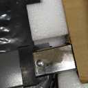 Vaunn Medical Pneumatic Adjustable Overbed Bedside Table with Wheels (Hospital and Home Use) (Black)