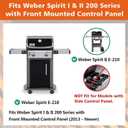 Uniflasy 7635 Flavorizer Bars,69785 Grill Burner and 7642 Igniter for Weber Spirit I & II 200 with Front Control, Spirit E210, E220, S210, S220, for Weber 7635 Bars and 304 Stainless Steel Burner