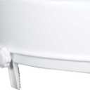 Drive Medical Raised Toilet Seat with Lock and Lid, Standard Seat, 4"