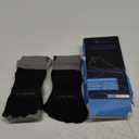 KWUKOTY 4 Pairs COOLMAX CORE Lightweight Sport Toe Running Quarter Socks - Men's 4-7, Women's 5-8