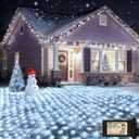 OYCBUZO 360LED Net Lights Outdoor, 21ft x 5ft Connectable String Mesh Lights 8 Modes with Memory Function, Christmas Netting Light Plug in for Bushes Thanksgiving Xmas Tree Party Garden - Cool White