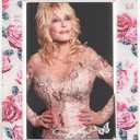 Dolly Parton 5.56x7.5x0.48 Inch Pink Rose Enamel Photo Frame, Displays one 4x6 Photo