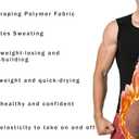 MOLLDAN Mens Polymer Sauna Vest Sweat Slimming Tank Top with Zipper