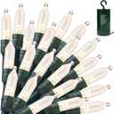 Joiedomi LED Christmas String Lights,200 Count 66.3FT Battery Operated Christmas Tree Fairy Lights with 8 Modes,Multifunction Green Wire for Xmas Decor Party Holiday House,Warm White