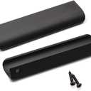 goldenwarm 10 Pack Black Cabinet Handles 5 Inch Finger Pulls for Cabinets Black Edge Pulls for Dresser Drawers Modern Kitchen Hardware, Aluminum Alloy (Hole Center:128mm(5in))