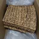 Liliful Christmas Tree Collar Woven Tree Collar Tree Ring Farmhouse Tree Collar Wicker Rustic Tree Skirt for Christmas Tree Decorations(Natural,42 Inches)