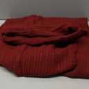 Unybwonn Skirt Sets Women 2 Piece Outfits off the Shoulder Sweater and Knitted Skinny Maxi Skirts Fall Casual Outfits (Large, Red)