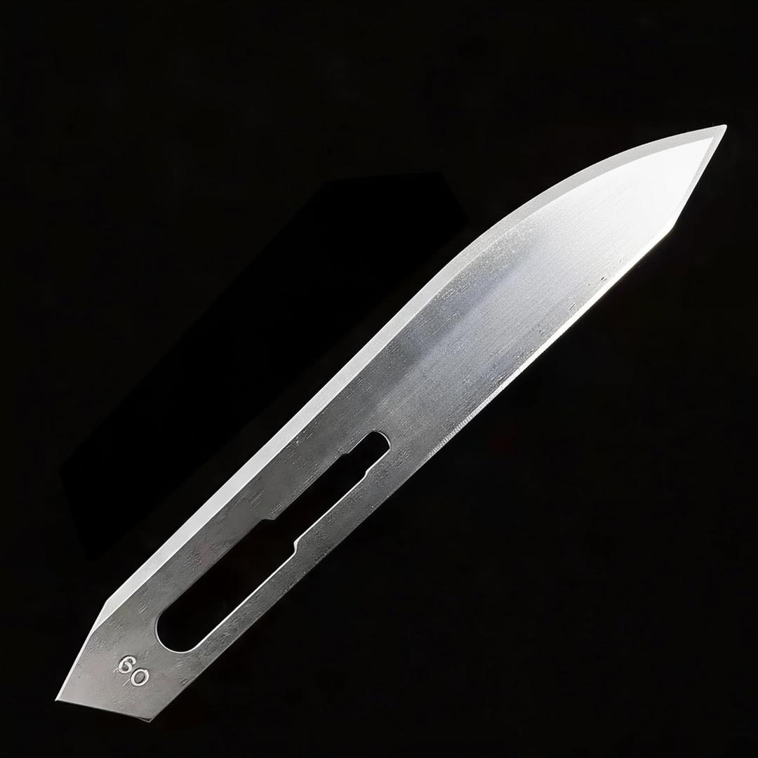 100-Pack #60XT Stainless Steel Surgical Blades – Compatible with Havalon Piranta Hunting Knives, Skinning Knives, Fishing Knives