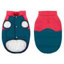 ASENKU Dog Winter Coat - Waterproof Windproof Dog Jacket, Warm Snowproof Doggie Puffer Vest for Cold Weather, Lightweight Snow Coats for Small Medium Large Dogs (Red & Navy, XXXL)