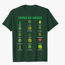 Earth Day Types of Trees Educational Botany Nature T-Shirt L