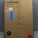 ANGELBLISS Baby Bouncer, Portable Bouncer Seat for Babies, Infants Bouncy Seat with Cotton Fabric, Natural Vibrations (Anthracite)