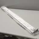 LazBlinds No Tools No Drill 1" Vinyl Mini Blinds, Cordless Blinds for Windows, Light Filtering Horizontal Window Blinds & Shades, 32" W x 48" H, White