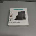 3 x SUANPOT for Samsung Galaxy A35 5G Wallet case with RFID Blocking Credit Card Holder,Flip Book PU Leather Protective Cover Women Men for Samsung A35 Phone case Black