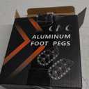 JFG RACING Dirt Bike Foot Pegs,7075 Aluminum CNC Pedals Rests for Surron Light Bee X and S/E Ride Pro S SS SR/CRF150F CRF230F 03-19/CRF250F 19-24/XR150L 15-24/KDX200 83-94-Black