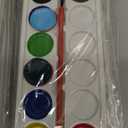 Outus 144 Pcs Watercolor Paint Set Bulk Mini Paint Set Washable Watercolor Palette with Painting Brushes for Art Party Supplies Prizes Stocking Stuffers, 3.3 x 2.6 Inch(6 Colors)