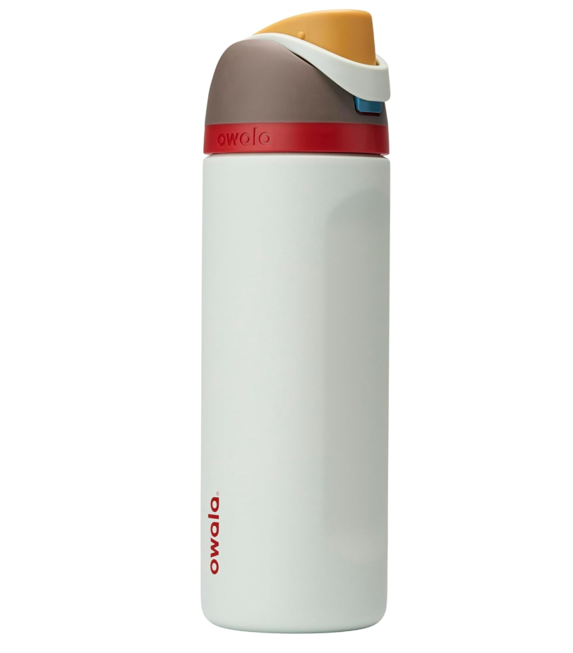 Owala FreeSip Insulated Stainless Steel Water Bottle with Straw for Sports, Travel, and School BPAFree Sports Water Bottle, 32 oz, Boneyard
