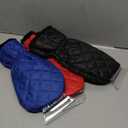 SCRUBIT [3 Pack Ice Scraper with Glove - Car Windshield Scraper for Ice and Snow w/Fleece Mitt - Scrape and Remove Snow While Staying Warm - Waterproof Car Scraper Snow Brush (Black, Blue, Red)