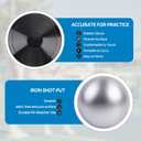 Cast Iron Shot Put 6 Lbs/ 8 Lbs/ 12 Lbs & Rubber Discus Track & Field Starter Kit for School Athletics Training & Competition