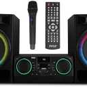 Amazon.com: Pyle CD Stereo System with Bluetooth, MP3/DVD/CD Playback, Dual USB Recording CD Player with Speakers, Black Mini Stereo System with Subwoofer, FB Radio, 160W Digital Amplifier & Remote Control : Everything Else