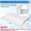 2 x ChangTa SPX1082K Swimming Pool Skimmer Weir Door Assembly for Hayward Automatic Skimmers Replacement Part SP1082, SP1083, SP1084, SP1085SP1086