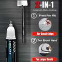 Car Touch Up Paint(Fuji White(867/1AA/NER)) for Landrover, Car Paint Scratch Repair Kit, Quick & Easy Solution to Repair, 2 in 1 Scratch Remover Pen with 2PCS Disposable Micro Applicators