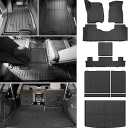 Cargo Liner with Floor Mat Fit for 2021-2025 Chevy Suburban/GMC Yukon XL 3rd Row Cargo Mat TPE Trunk Mat Floor Liner for Chevrolet Suburban Accessories(Cargo Mat+Seat Back Cover+Floor Mat)