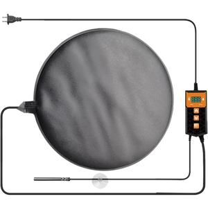 Brewing Heat Pad Sourdough Proofing Heat Mat with Temperature Controller Auto Off Timer for Home Beer Brewing Kombucha Yogurt Kefir Fermentation Sourdough Bread Proofing (With Controller, 1 Pack)